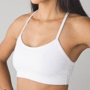 Lululemon white race back bra